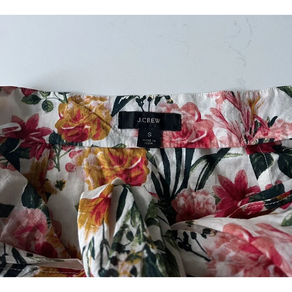 J Crew Cotton Voile Sarong Skirt Floral Cover Up Beach Small